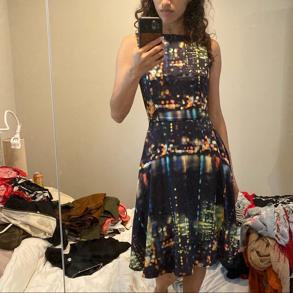 City Night Lights Photographic ModCloth Dress - Picture 3 of 8